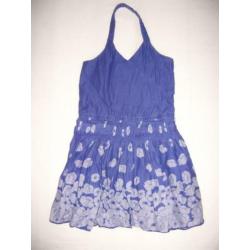 ZGAN Blauw zomerjurkje, mt 128