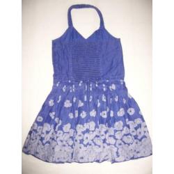 ZGAN Blauw zomerjurkje, mt 128