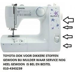 Eeen grote kollektie nieuwe TOYOTA NAAIMACHINES VANAF 99,99