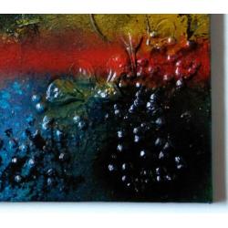 Abstract onbewoond eiland met zon, planten, en zee. 3d geel