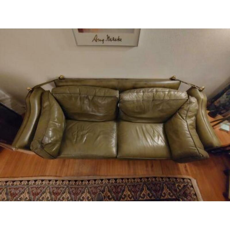 Groene Chesterfield bank