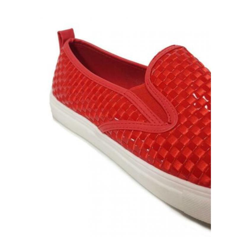 Rode dames schoenen partij - GOFC slip ons