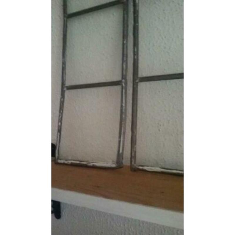 3 Glas in lood raampjes prijs p st