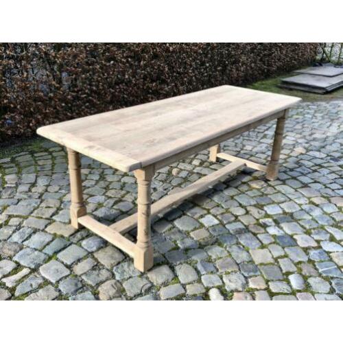 Landelijke eiken tafel (tot 340cm!)