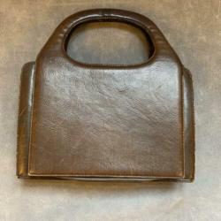Vintage - Leren damestas -