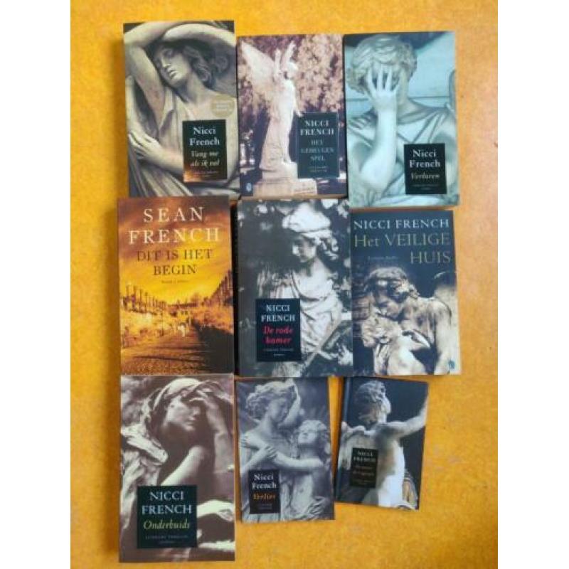 8 boeken van Nicci French en 1 van Sean French
