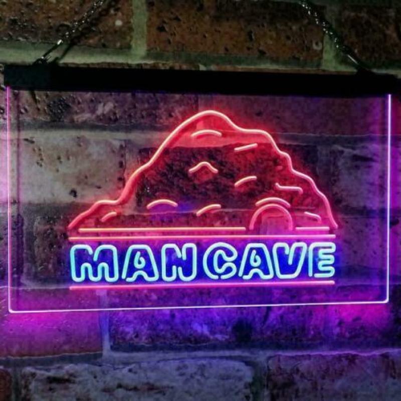 led sign /open /mancave/ verlichting cafe bar horeca winkel