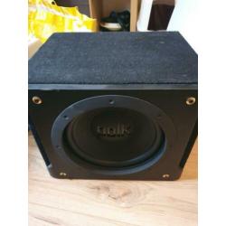 Polk (auto) subwoofer 600 watt met bekabeling