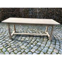 Landelijke eiken tafel (tot 340cm!)