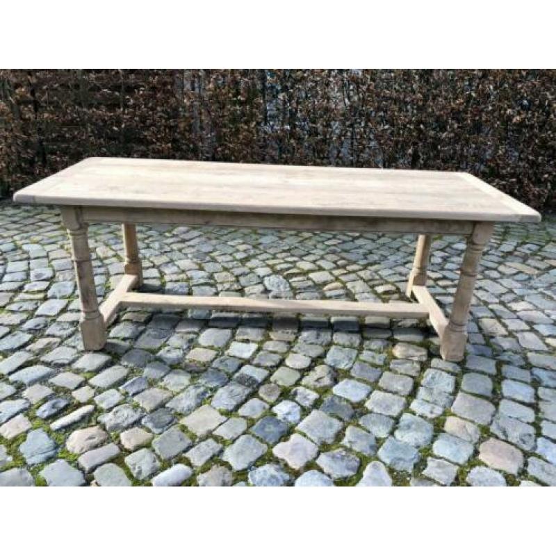 Landelijke eiken tafel (tot 340cm!)