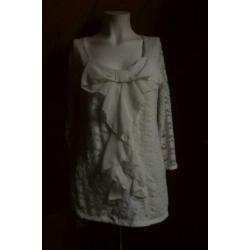 Witte blouse maat XL