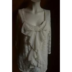 Witte blouse maat XL