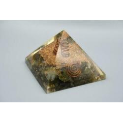 Zwarte Toermalijn Orgoniet pyramide - 7 x 5,5 cm