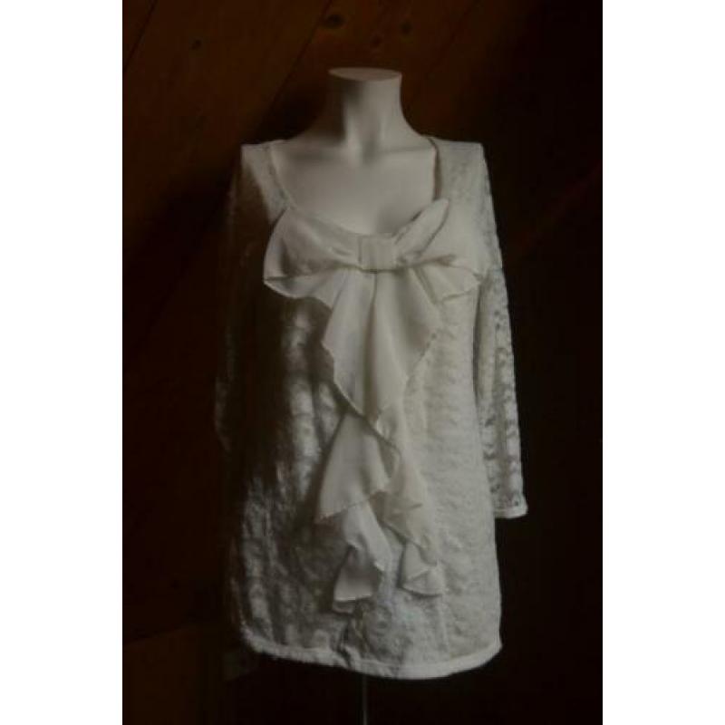 Witte blouse maat XL