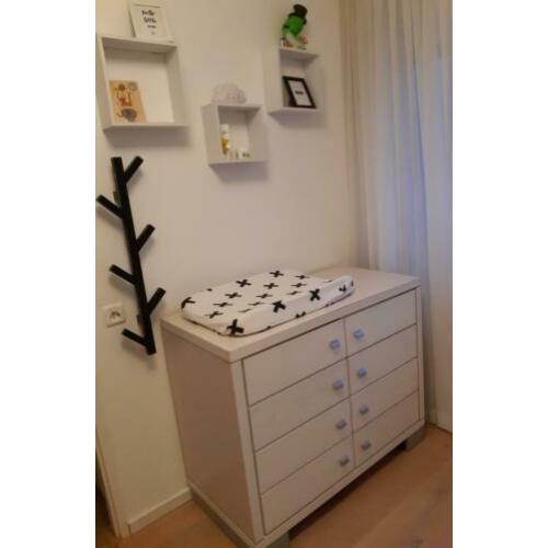 babykamer, 4delig, withewash