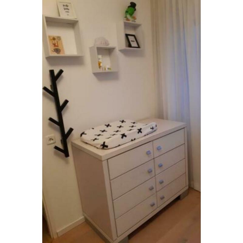 babykamer, 4delig, withewash