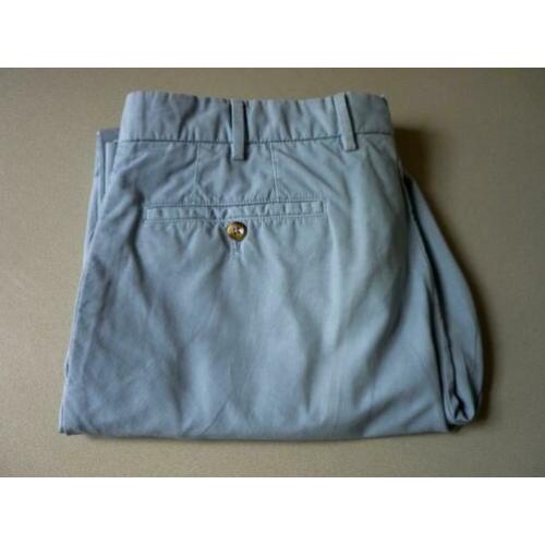 Incotex, zeer luxe herenbroek, blauw ribbelpatroon, maat 52
