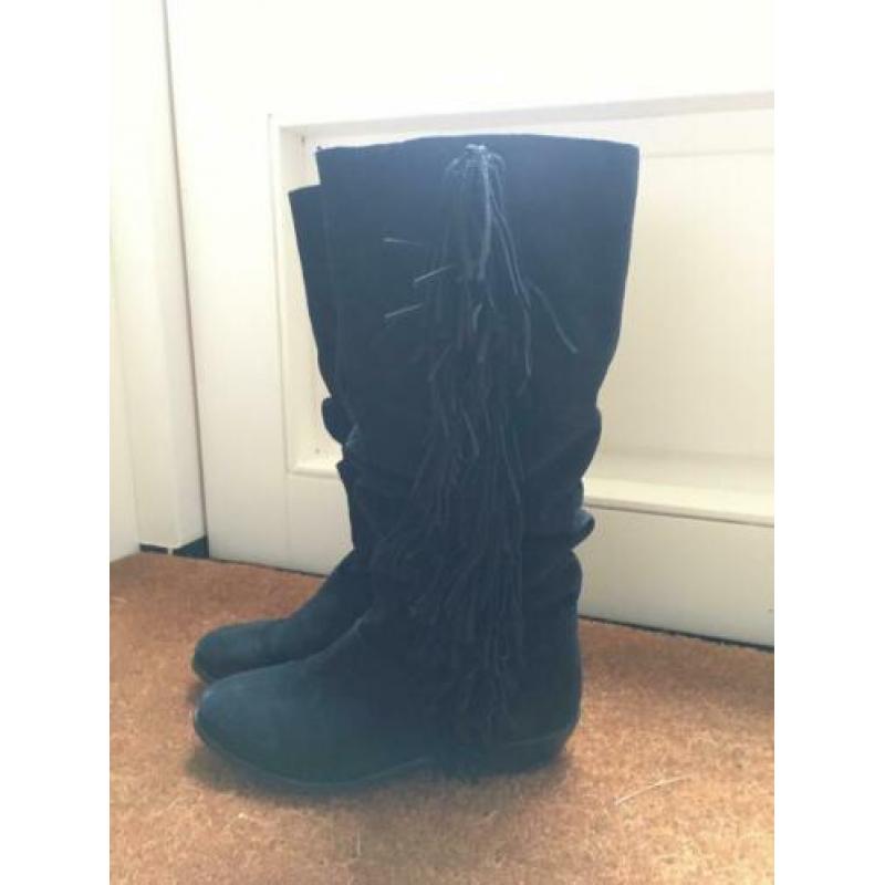 Suede Laarzen met fringe
