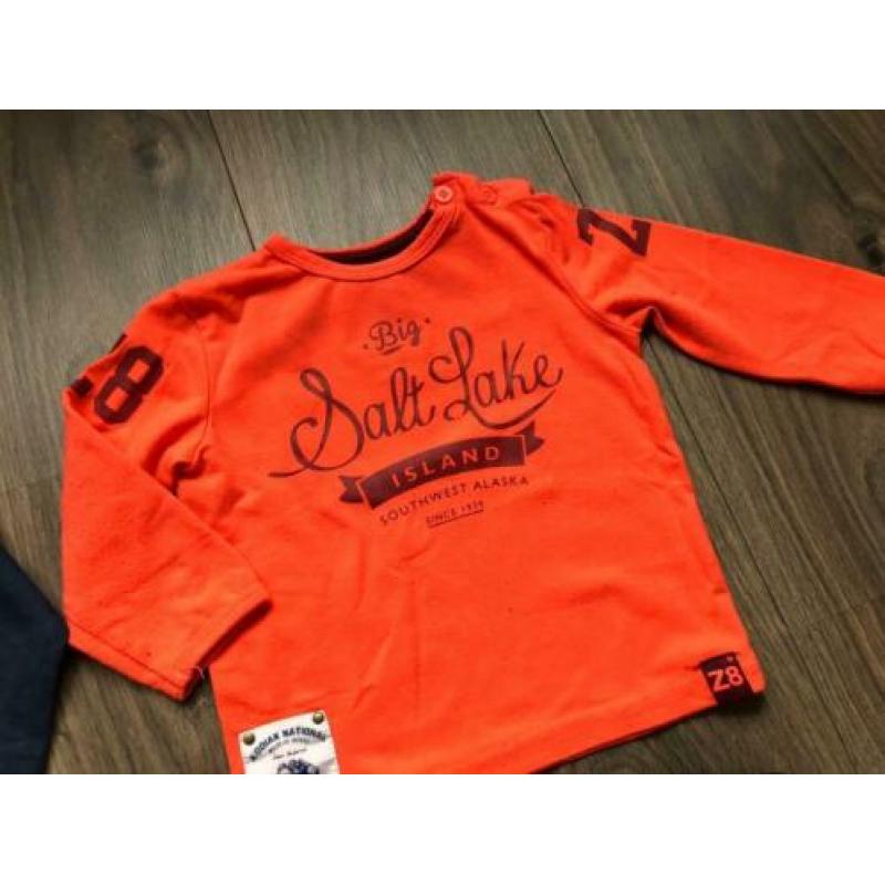 Pakket longsleeves shirts Z8 en vest vos Hema