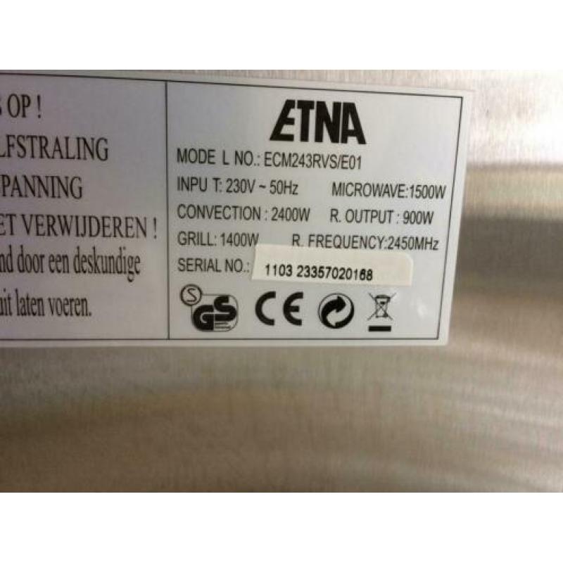 Etna combi magnetron/oven rvs