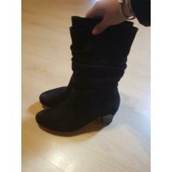 Zwarte suede laarzen gabor 39