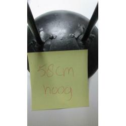 3 Metalen kraanvogels 58 cm groot en 2 kleine 24 cm groot