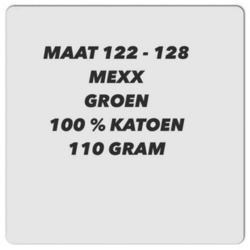 Maat 122-128 - mexx - groene vest
