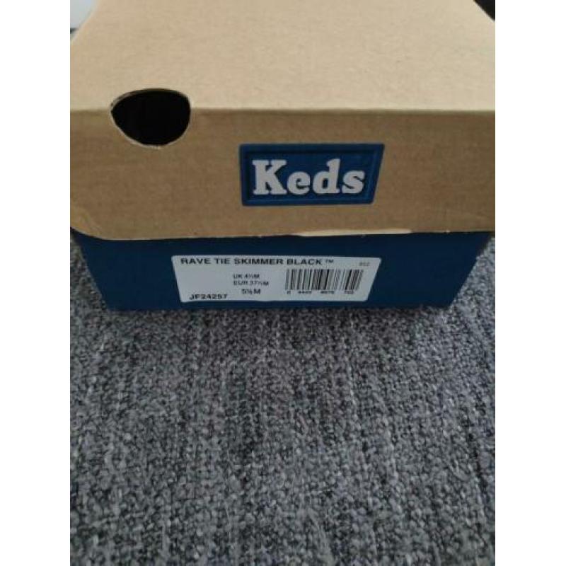Keds rave tie slip on zwart maat 37,5 nieuw in de doos