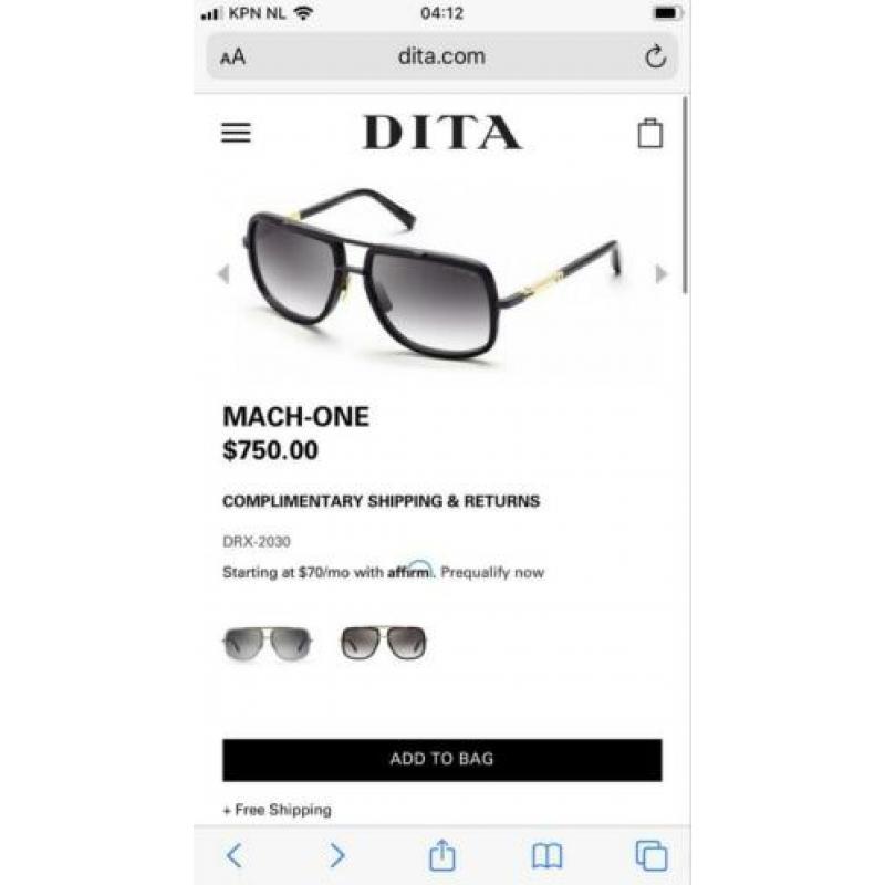 Dita mach one zonnebril (Cartier, Louis Vuitton, Dior )
