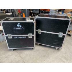 2x Flightcase 98x51,5x103cm 107,5x52x110cm Tente zwenkwielen