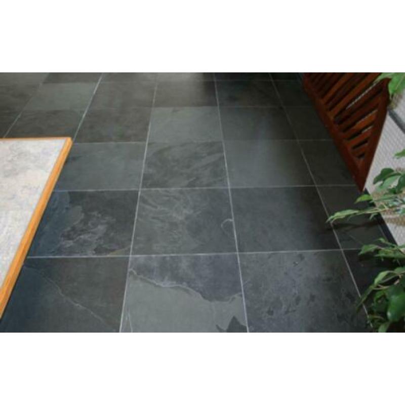 leisteen vloertegels Mustang Black 50x50 cm