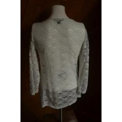 Witte blouse maat XL