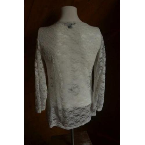 Witte blouse maat XL