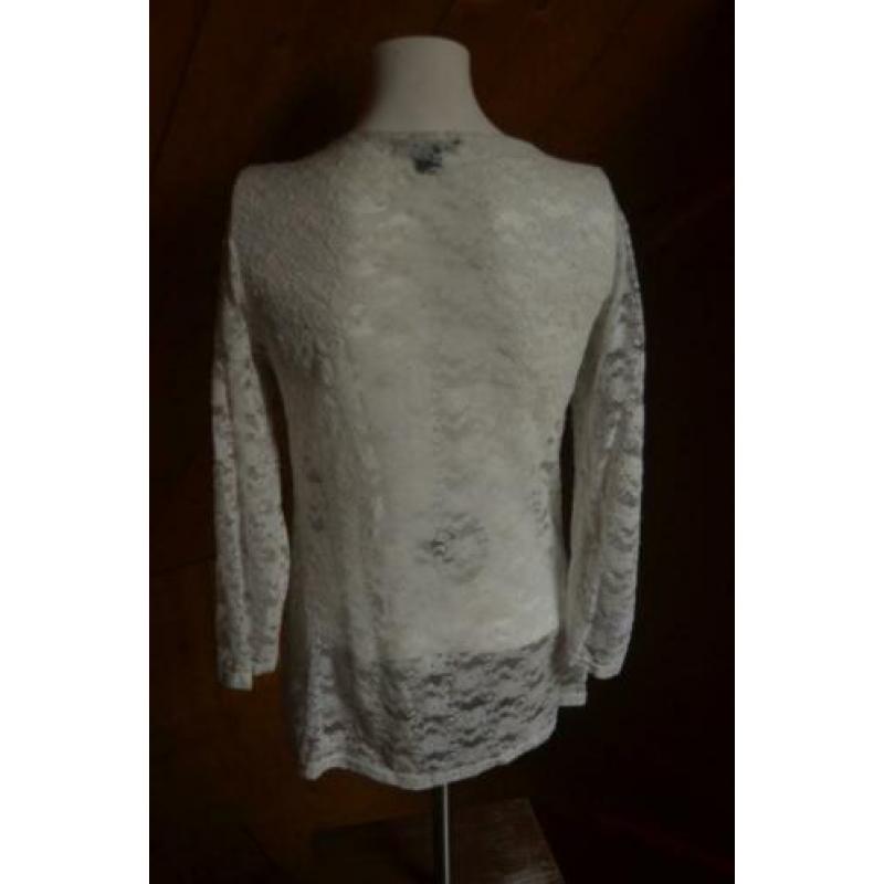 Witte blouse maat XL