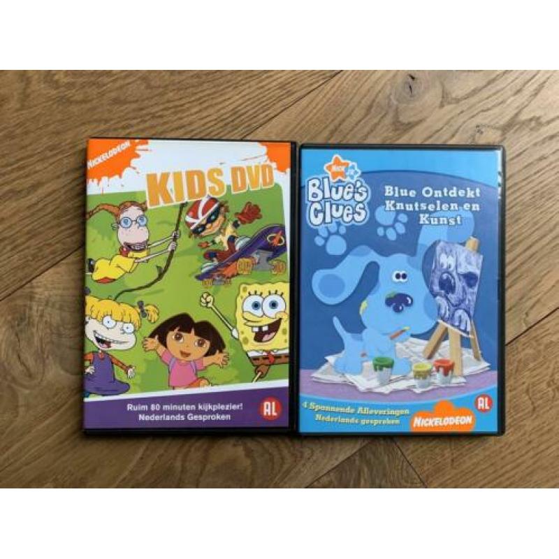 15 DVD’s: Dora (8), Diego (3), Kabouter Plop, K3 +2 divers