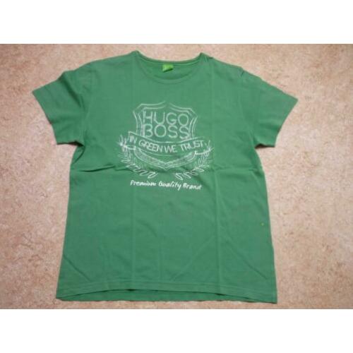 Te koop: Hugo Boss groen, sportief t-shirt maat L