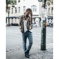 SAINT LAURENT acne Army Double Buckle Leather Boots 40-41-