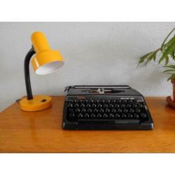 Super geel retro/vintage bureaulampje, als nieuw!