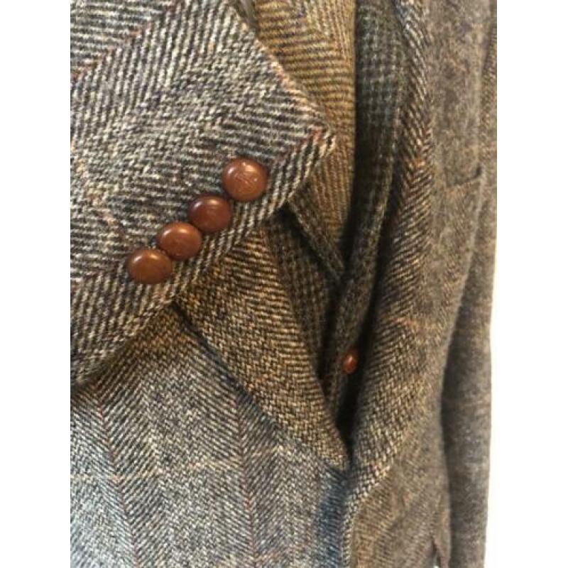 Harris tweed colbert maat 26. Barutti. Visgraat met ruit.