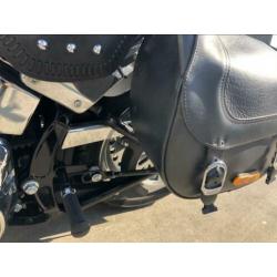 Harley fatboy zadel tassen afneembaar