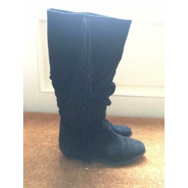 Suede Laarzen met fringe