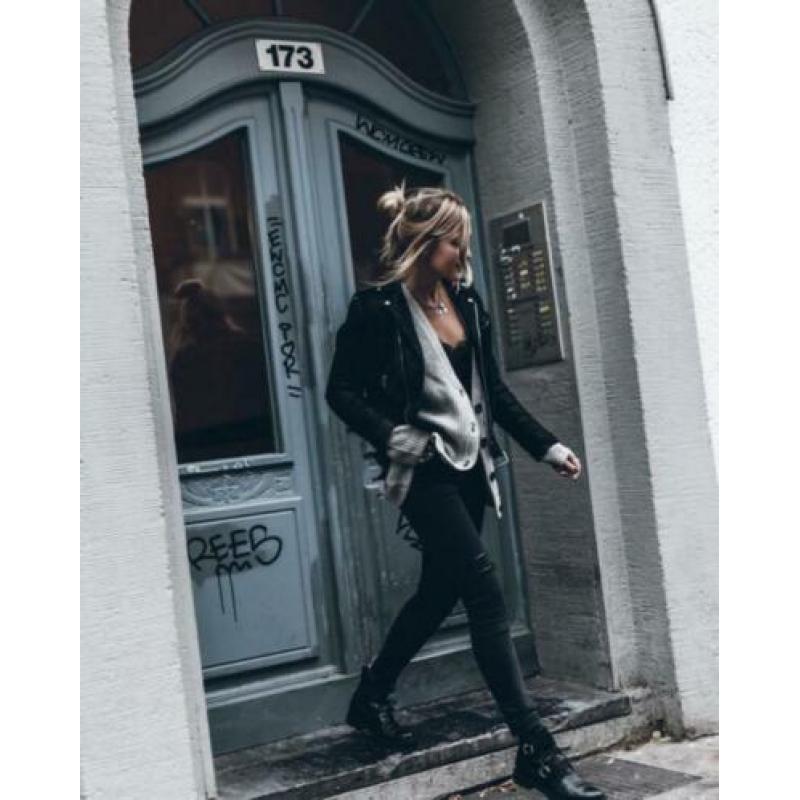 SAINT LAURENT acne Army Double Buckle Leather Boots 40-41-