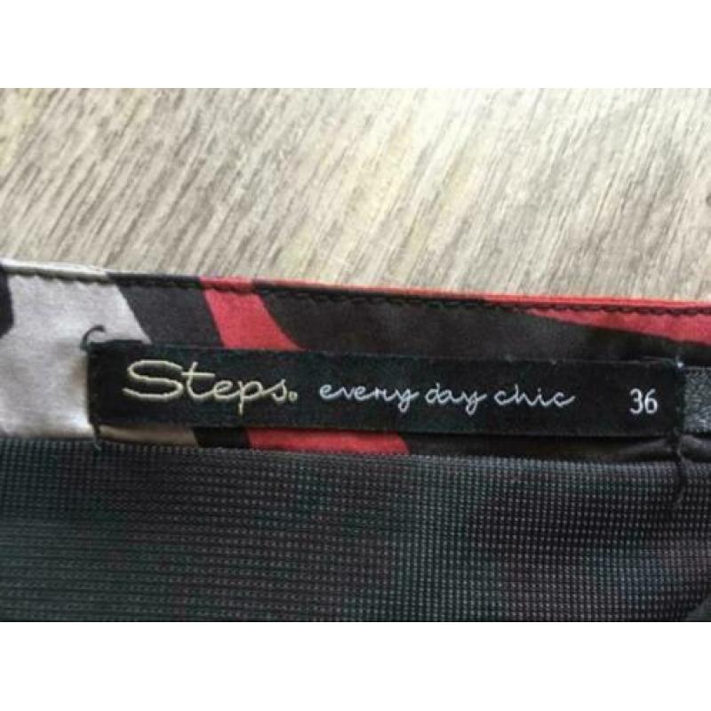 NIEUW Steps jurk every day chic collectie rood en zwart 36 S