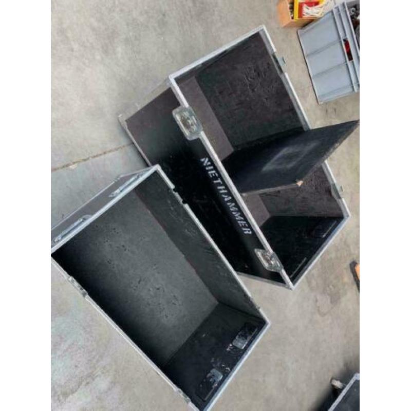 2x Flightcase 98x51,5x103cm 107,5x52x110cm Tente zwenkwielen