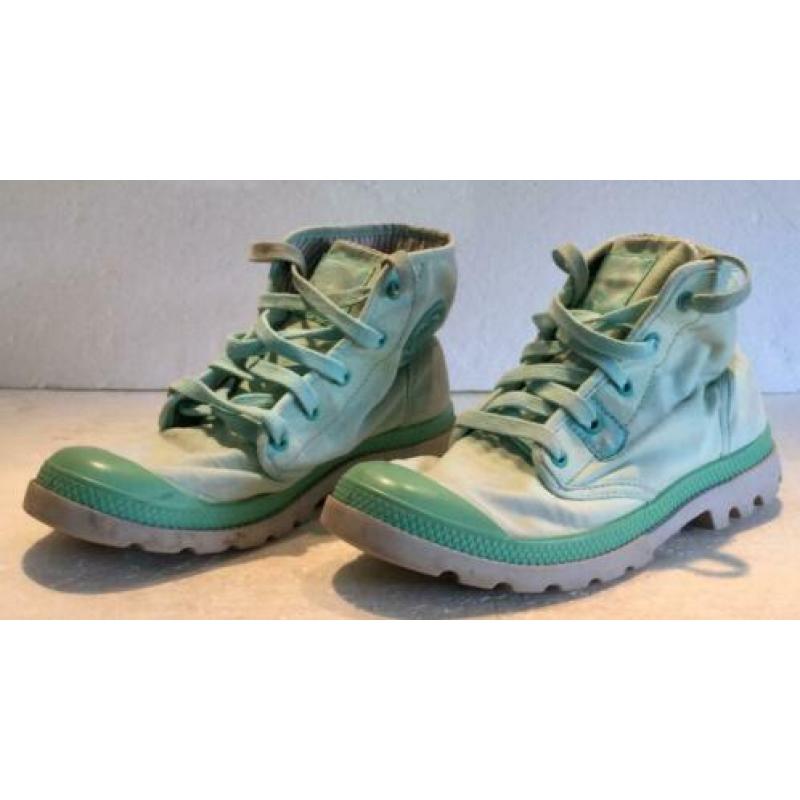 PALLADIUM SCHOENEN (MINT) GROEN / BLAUW maat 40