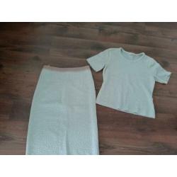 Vanilia 38 top rok mantel pak bruiloft zomer
