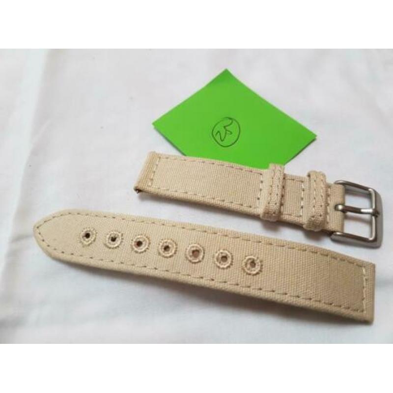 Horlogebandje 18 mm canvas Nato 22 mm band