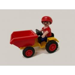 Meisje op kiepwagen 4600 van Playmobil compleet