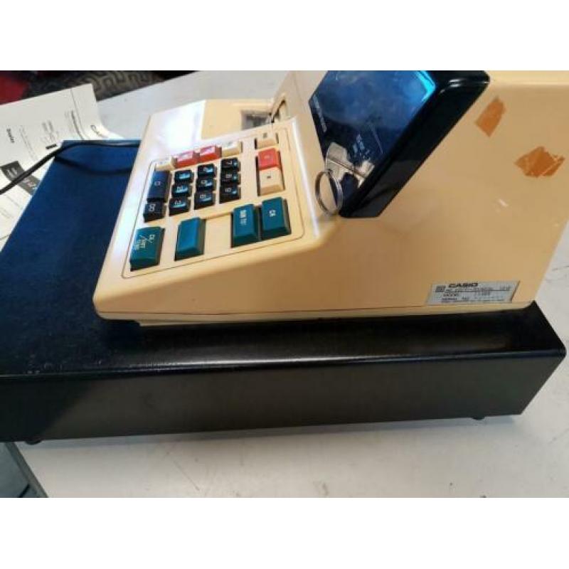 Casio 114 ER kas register met geld lade.
