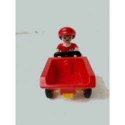 Meisje op kiepwagen 4600 van Playmobil compleet